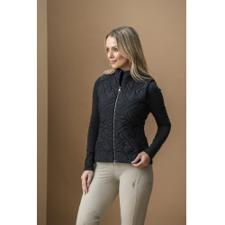 Gilet senza maniche imbottito Horseware AA Neve Monogram donna Nero Gilet senza maniche imbottito Horseware AA Neve Monogram donna Nero