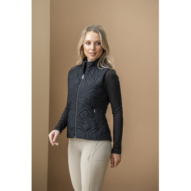 Gilet senza maniche imbottito Horseware AA Neve Monogram donna Nero Gilet senza maniche imbottito Horseware AA Neve Monogram donna Nero