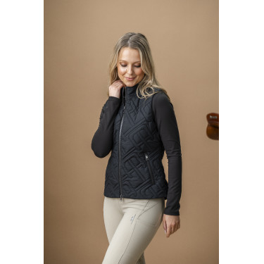 Gilet senza maniche imbottito Horseware AA Neve Monogram donna Nero Gilet senza maniche imbottito Horseware AA Neve Monogram donna Nero