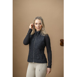 Gilet senza maniche imbottito Horseware AA Neve Monogram donna Nero Gilet senza maniche imbottito Horseware AA Neve Monogram donna Nero
