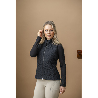 Gilet senza maniche imbottito Horseware AA Neve Monogram donna Nero Gilet senza maniche imbottito Horseware AA Neve Monogram donna Nero