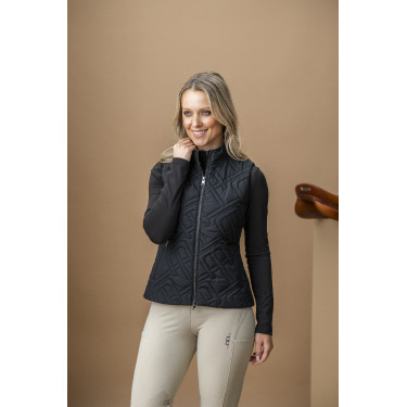 Gilet senza maniche imbottito Horseware AA Neve Monogram donna Nero Gilet senza maniche imbottito Horseware AA Neve Monogram donna Nero