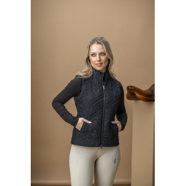 Gilet senza maniche imbottito Horseware AA Neve Monogram donna Nero Gilet senza maniche imbottito Horseware AA Neve Monogram donna Nero