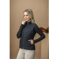 Gilet senza maniche imbottito Horseware AA Neve Monogram donna Nero Gilet senza maniche imbottito Horseware AA Neve Monogram donna Nero
