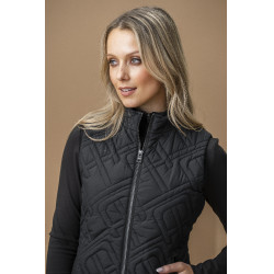 Gilet senza maniche imbottito Horseware AA Neve Monogram donna Nero Gilet senza maniche imbottito Horseware AA Neve Monogram donna Nero