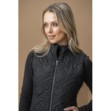 Gilet senza maniche imbottito Horseware AA Neve Monogram donna Nero Gilet senza maniche imbottito Horseware AA Neve Monogram donna Nero