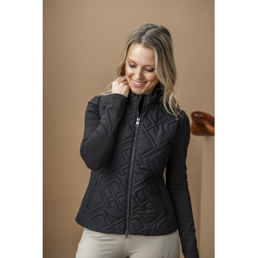Gilet senza maniche imbottito Horseware AA Neve Monogram donna Nero Gilet senza maniche imbottito Horseware AA Neve Monogram donna Nero