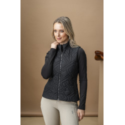 Gilet senza maniche imbottito Horseware AA Neve Monogram donna Nero Gilet senza maniche imbottito Horseware AA Neve Monogram donna Nero