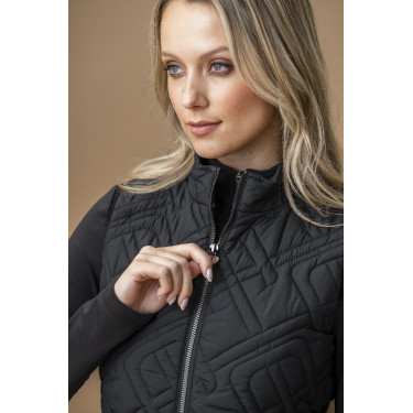 Gilet senza maniche imbottito Horseware AA Neve Monogram donna Nero Gilet senza maniche imbottito Horseware AA Neve Monogram donna Nero