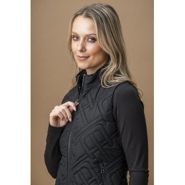 Gilet senza maniche imbottito Horseware AA Neve Monogram donna Nero Gilet senza maniche imbottito Horseware AA Neve Monogram donna Nero