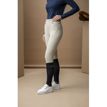 Pantaloni Hybrid Horseware con fondello in pelle AA Fina donna Beige Pantaloni Hybrid Horseware con fondello in pelle AA Fina donna Beige