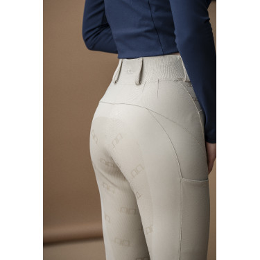 Pantaloni Hybrid Horseware con fondello in pelle AA Fina donna Beige Pantaloni Hybrid Horseware con fondello in pelle AA Fina donna Beige