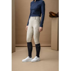 Pantaloni Hybrid Horseware con fondello in pelle AA Fina donna Beige Pantaloni Hybrid Horseware con fondello in pelle AA Fina donna Beige
