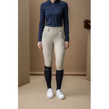Pantaloni Hybrid Horseware con fondello in pelle AA Fina donna Beige Pantaloni Hybrid Horseware con fondello in pelle AA Fina donna Beige