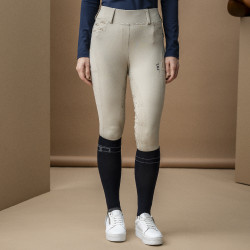 Pantaloni Hybrid Horseware con fondello in pelle AA Fina donna Beige Pantaloni Hybrid Horseware con fondello in pelle AA Fina donna Beige