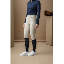 Pantaloni Hybrid Horseware con fondello in pelle AA Fina donna Beige Pantaloni Hybrid Horseware con fondello in pelle AA Fina donna Beige