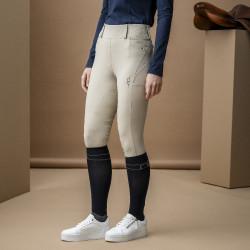 Pantaloni Hybrid Horseware con fondello in pelle AA Fina donna Beige Pantaloni Hybrid Horseware con fondello in pelle AA Fina donna Beige