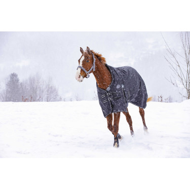 Coperta Riding World Oxford impermeabile Nero Coperta Riding World Oxford impermeabile Nero