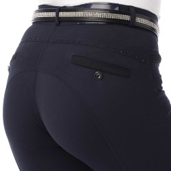 Pantaloni Equithème Safir Blu navy / nero