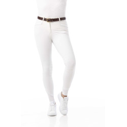 Pantaloni Equithème Safir Bianco / blu