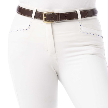 Pantaloni Equithème Safir Bianco / blu