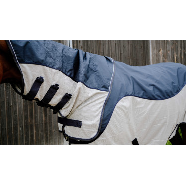 Coperta Tyrex Equithème Combofly Marina / grigio Blu