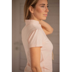 Polo Pénélope Victorine donna Pesca Rosa Polo Pénélope Victorine donna Pesca Rosa