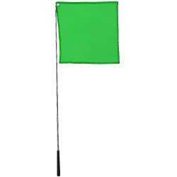 Bacchetta etologica con bandiera Hippotonic Verde