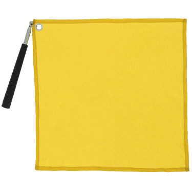 Bacchetta etologica con bandiera Hippotonic Giallo