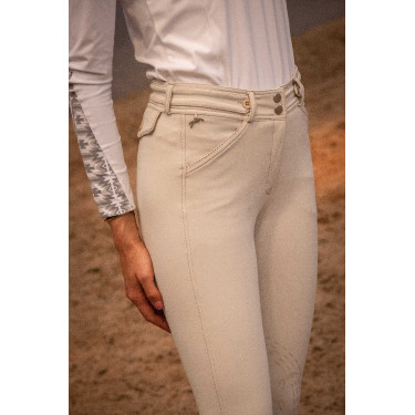 Pantaloni Pénélope Point Sellier Crema Beige Pantaloni Pénélope Point Sellier Crema Beige