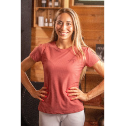 T-shirt Pénélope Techflo donna Terracotta Arancione
