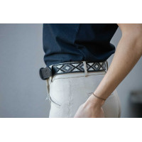 Cintura Pénélope Pearl Nero / bianco