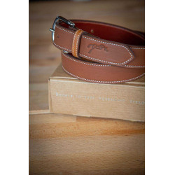 Cintura Pénélope Initial Cognac Marrone