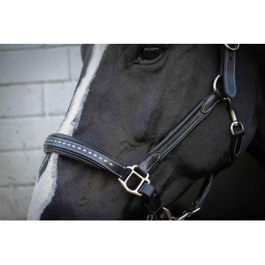 Capezzina in cuoio Pénélope Point Sellier Nero