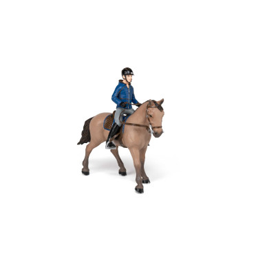 Cavallo da passeggiata e il suo cavaliere Papo