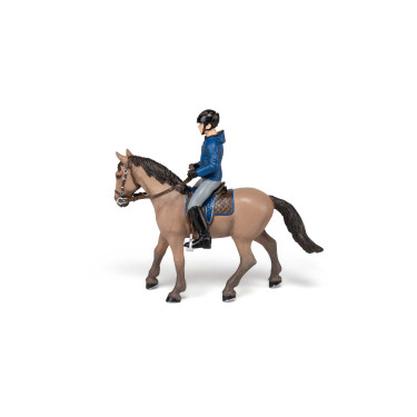 Cavallo da passeggiata e il suo cavaliere Papo