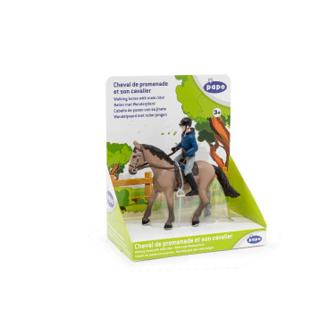 Cavallo da passeggiata e il suo cavaliere Papo