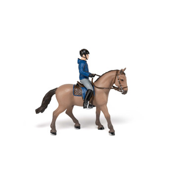 Cavallo da passeggiata e il suo cavaliere Papo