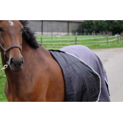 Coperta Equithème Tyrex 1200D riciclata Talpa Marrone