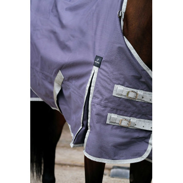 Coperta Equithème Tyrex 1200D riciclata Talpa Marrone