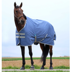Coperta Equithème Tyrex 600D riciclata Blu navy