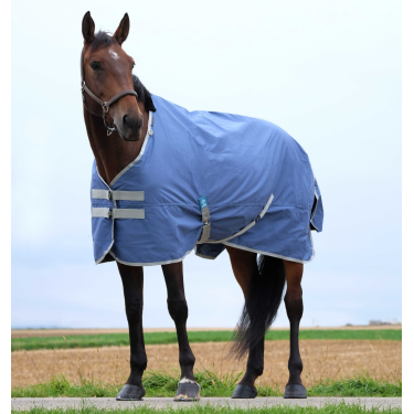 Coperta Equithème Tyrex 600D riciclata Blu navy