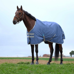 Coperta Equithème Tyrex 600D riciclata Blu navy