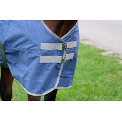 Coperta Equithème Tyrex 600D riciclata Blu navy