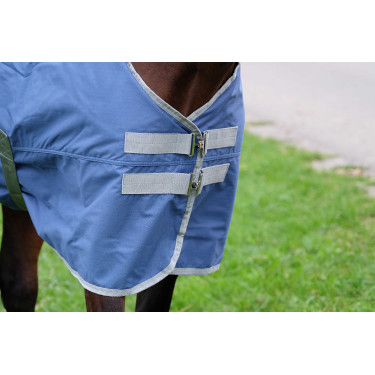 Coperta Equithème Tyrex 600D riciclata Blu navy