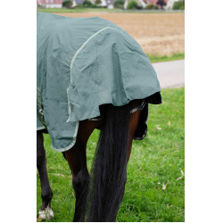 Coperta Equithème Tyrex 600D riciclata Verde