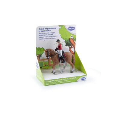 Cavallo da passeggiata e la sua cavallerizza Papo Cavallo da passeggiata e la sua cavallerizza Papo