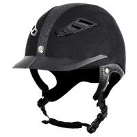 Casco Back on Track® EQ3 Lynx Microfibra/Strass Nero