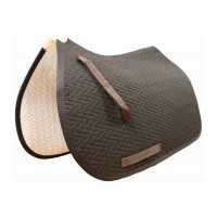 Tapis de selle T de T Thérèse Blanc