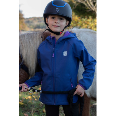 Softshell Equi-Kids Amandine Blu navy
